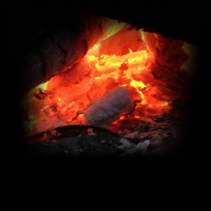 Burning embers